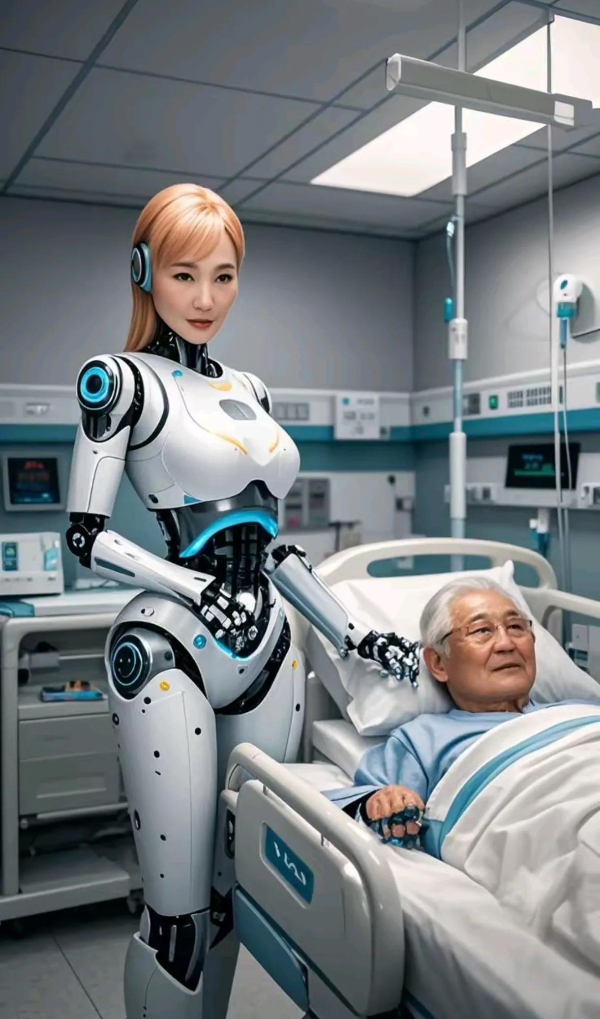 人型机器人:当你老了躺在床上,可能有个机器人会一直陪着你,始终不离