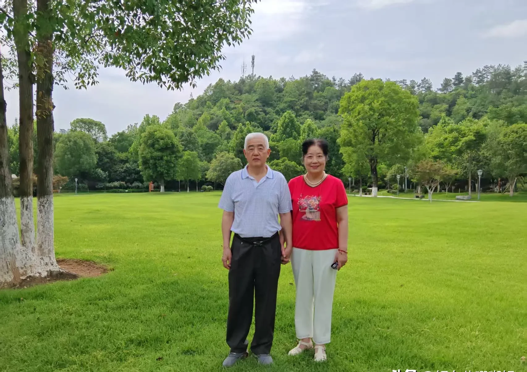 今天老伴中午做好饭,一家人用餐完毕,由护工照料父母