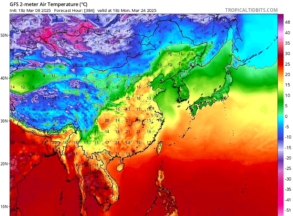 不断向北方移动,形成阻塞高压,高空形势上,欧洲那边有暖脊伸向北极,就