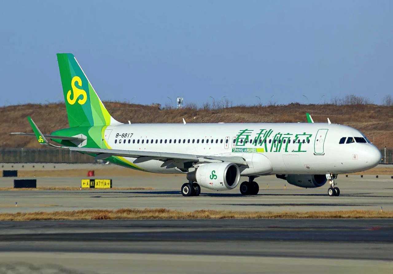 空客a320春秋航空机型春秋航空飞机照片春秋飞机图片春秋航空空客320