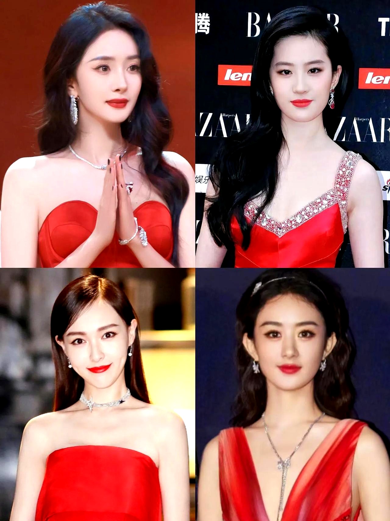 总的来说,赵丽颖演技最好,杨幂脸最漂亮,刘亦菲