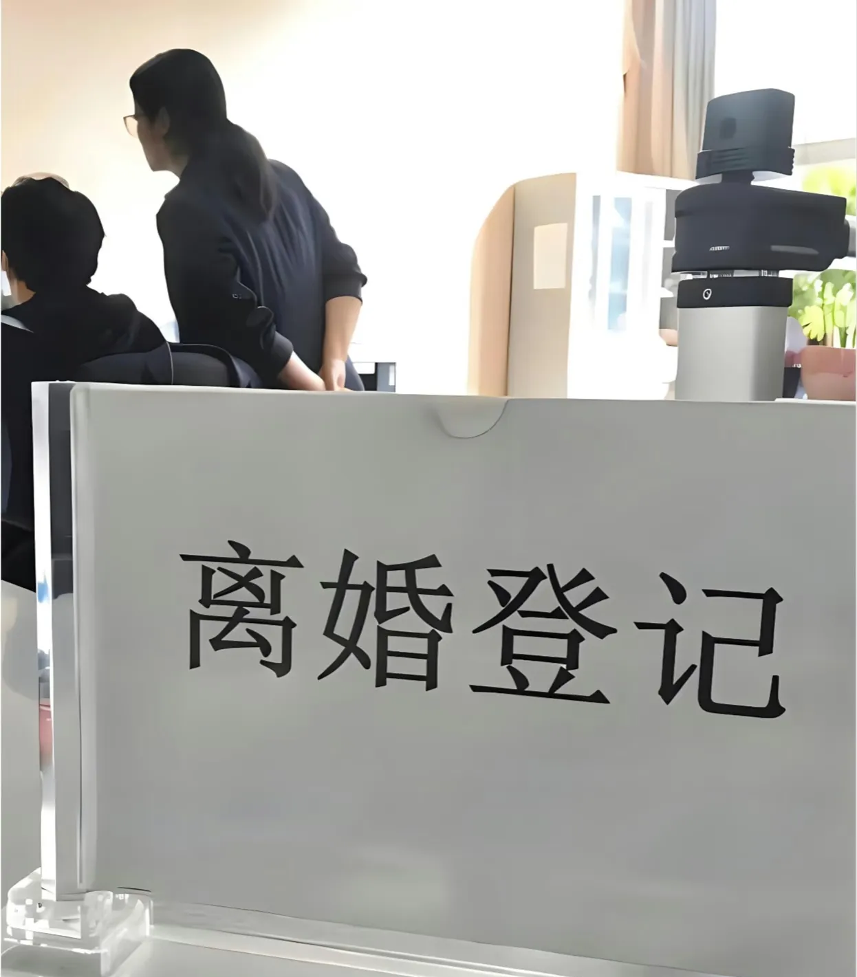 民政局门口下着细雨,我攥着房产