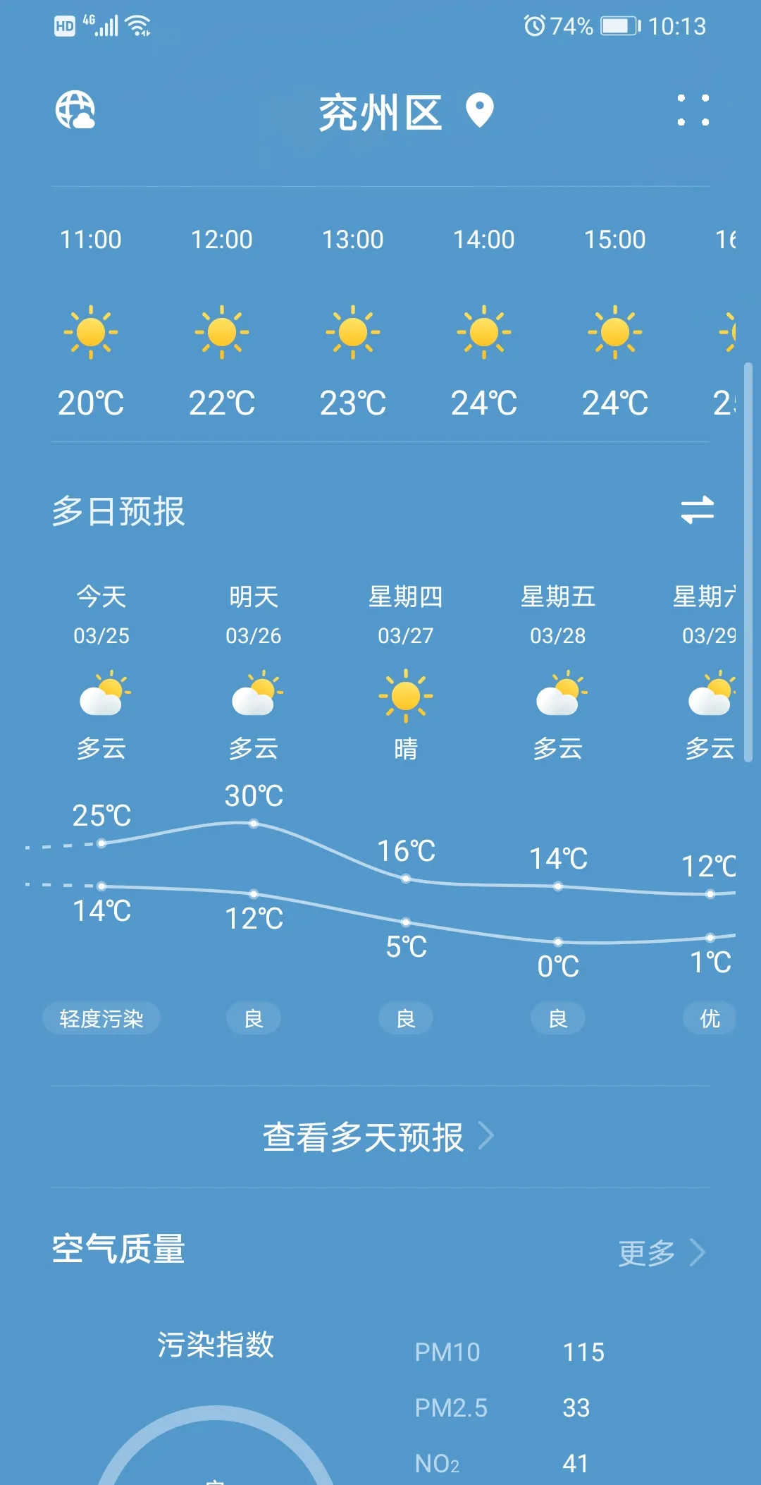 天气大今日情况
