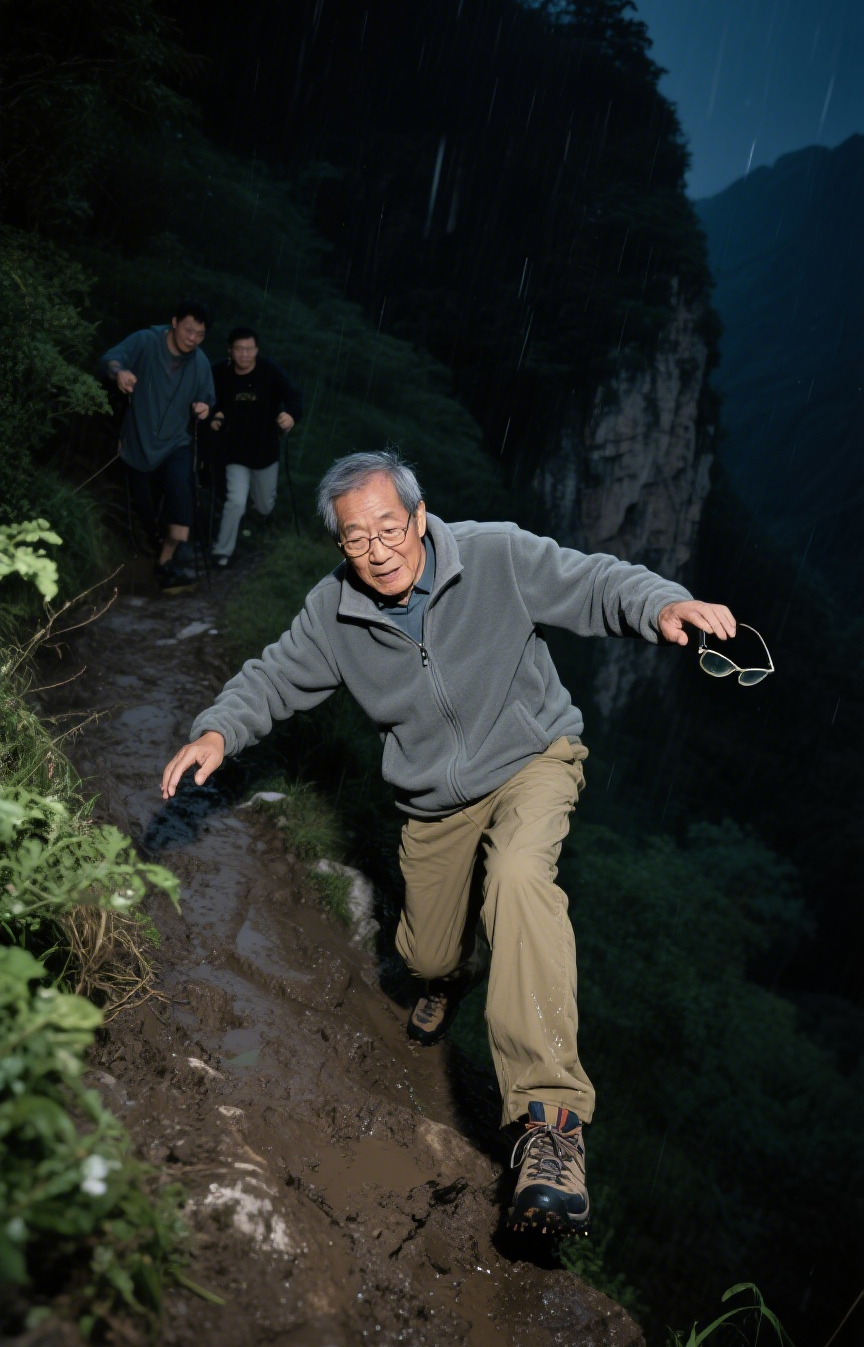 63岁的退休教授雨夜爬山坠崖,太让人痛心了!