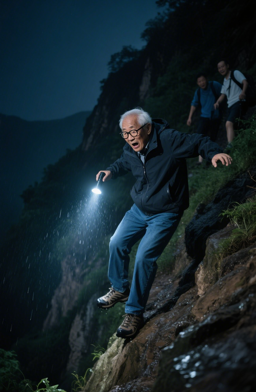 63岁的退休教授雨夜爬山坠崖,太让人痛心了!