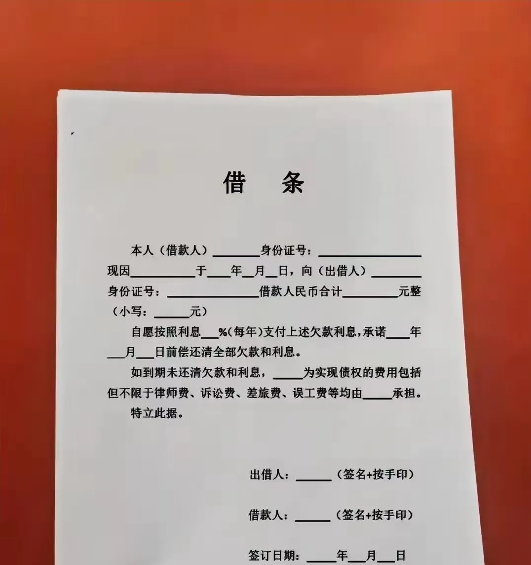 老公倒是答应愿意帮忙,但非得让我弟亲手写借条,还得清清楚楚标明还款