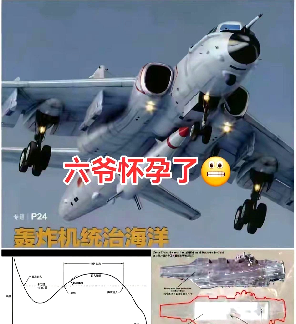 是轰6n尽管载弹量相对较低但其搭载的武器具有强大的威力和突防能力