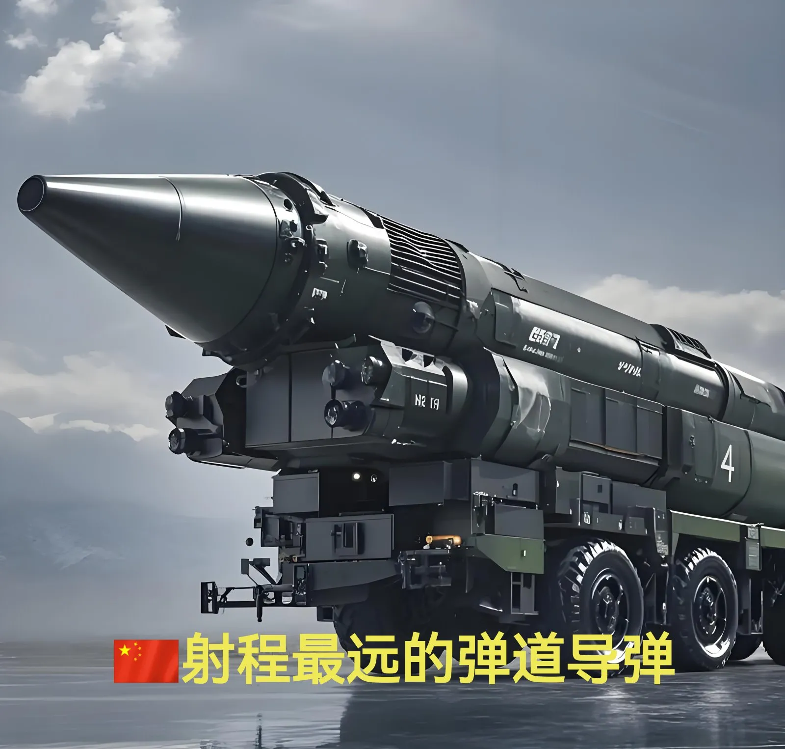 中国射程最远的弹道导弹是东风5b.这款导弹在2019年国庆阅兵首次露面