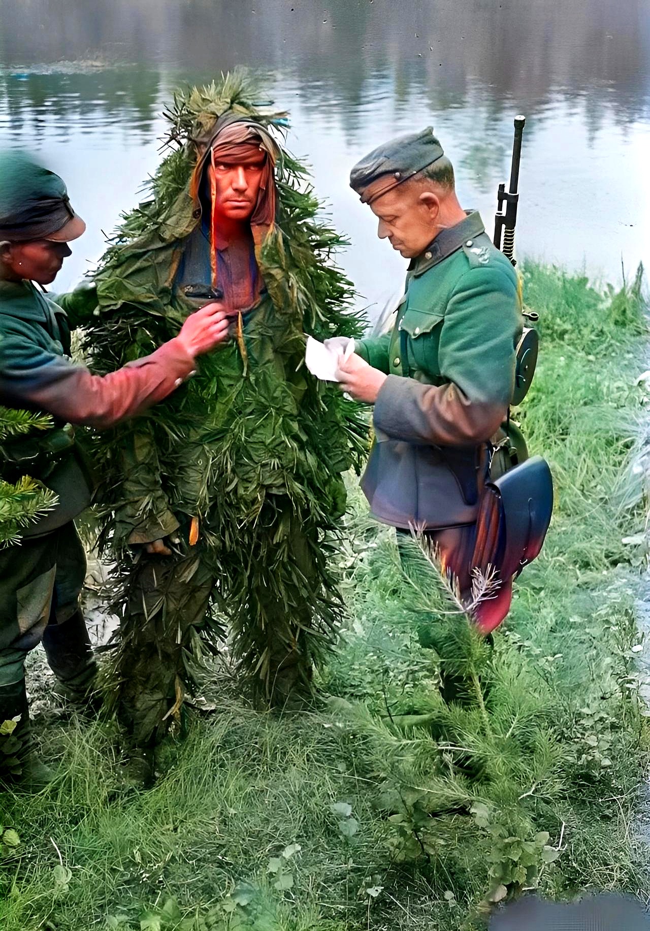 二战时,芬兰士兵抓到了一名苏联狙击手