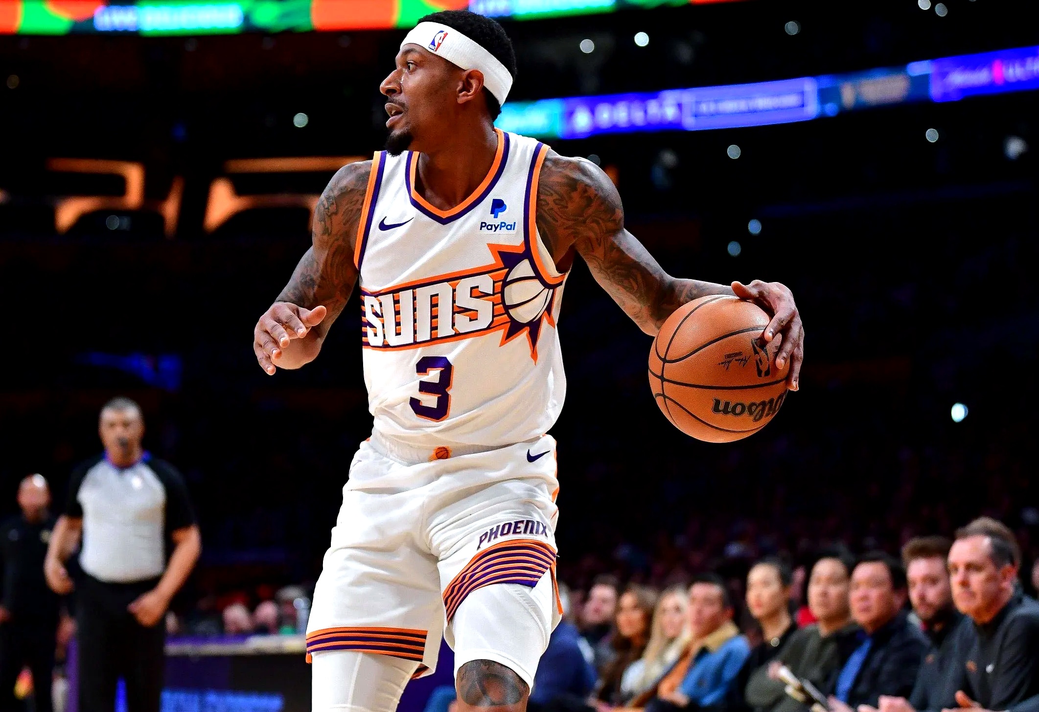 前nba球星贝弗利,真的非常懂快船新来的球员比尔!