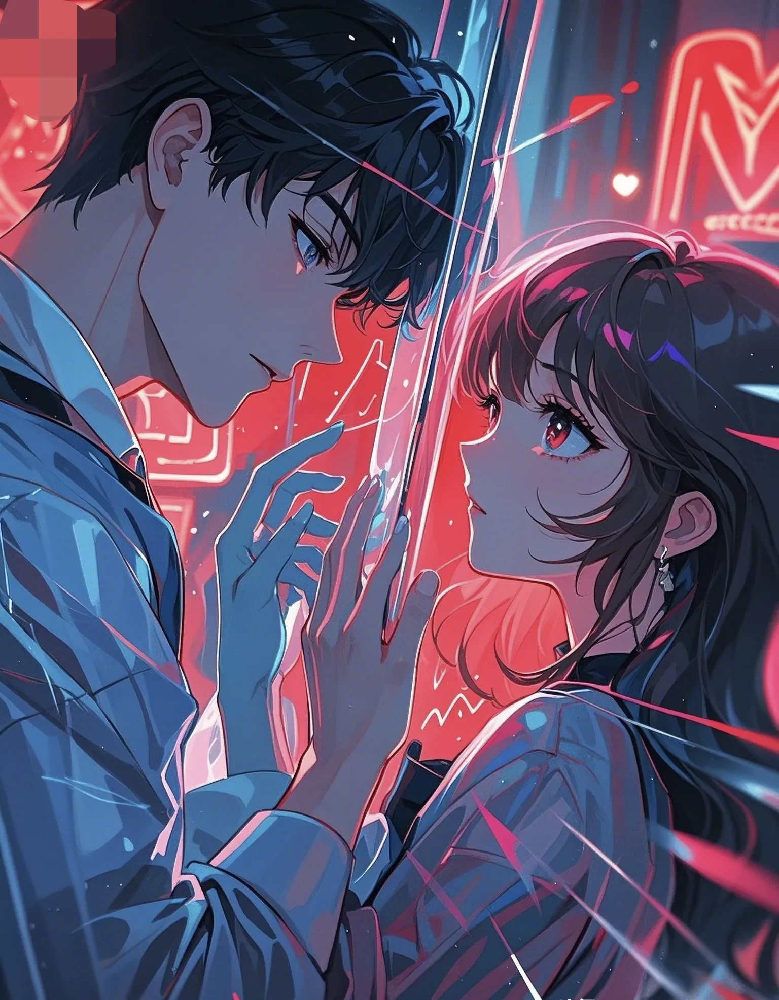 偶尔还会突然关心你 漫画图片一男一女漫画图片男生女生二次元图片