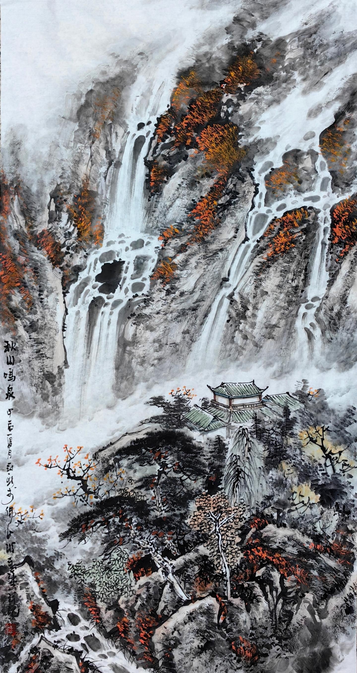 有人把山水画里的小船p成摩托艇,发到短视频平台,播放量直接破百万