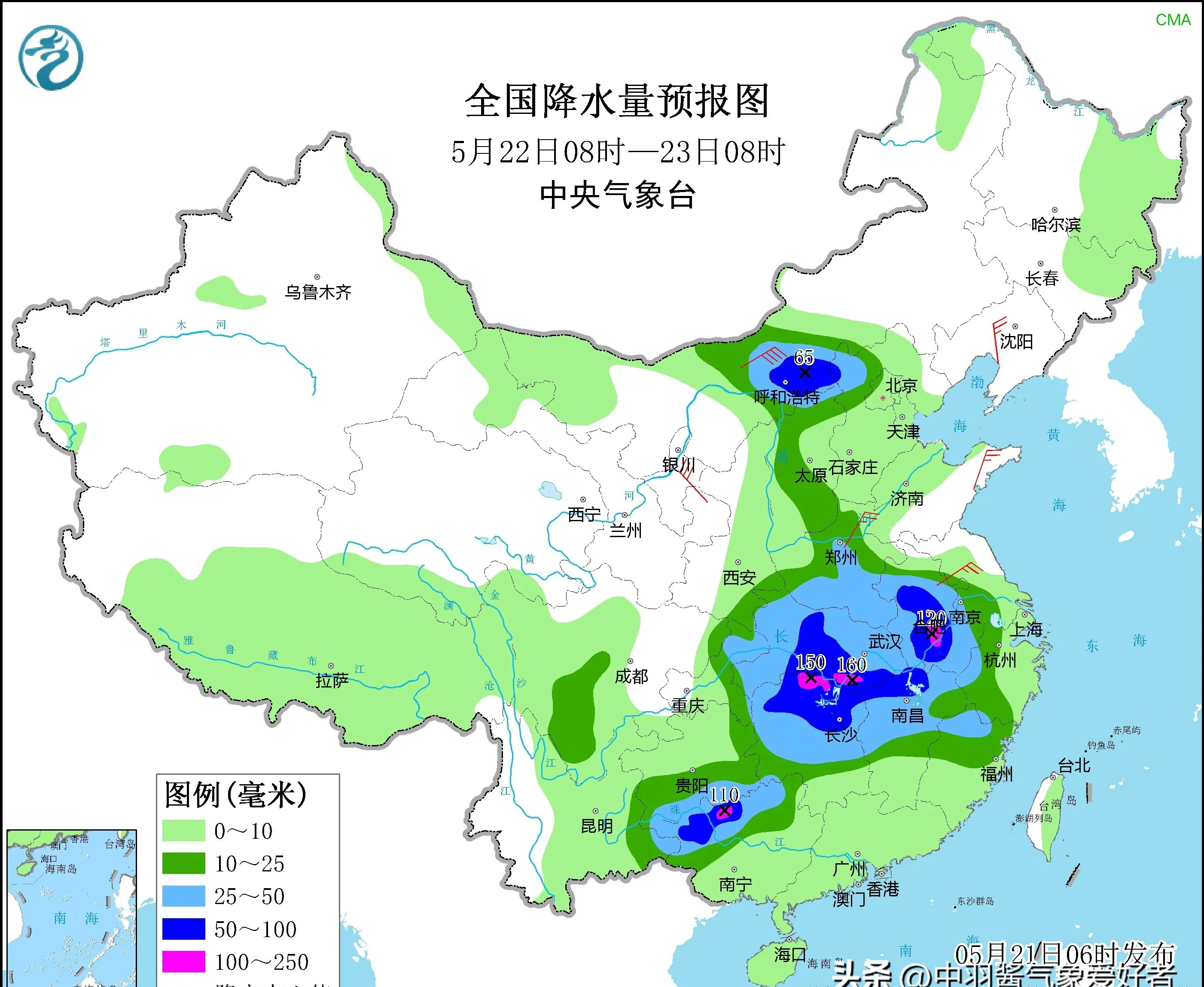 有所调强河南境内的降水强度,普遍可达中雨以上量级,其中在郑州及其以