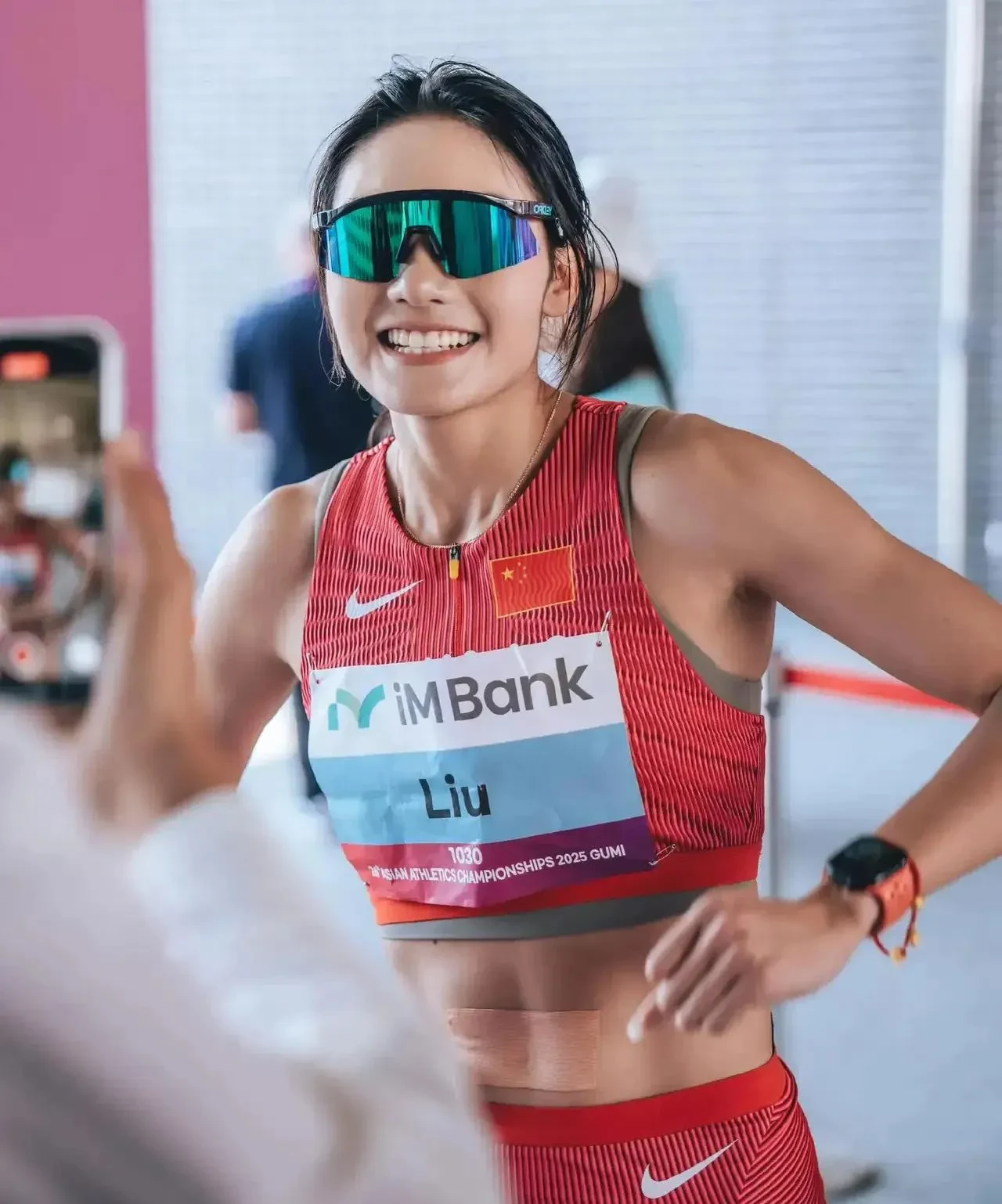 在韩国龟尾举行的亚洲田径锦标赛结束了第二天的比拼