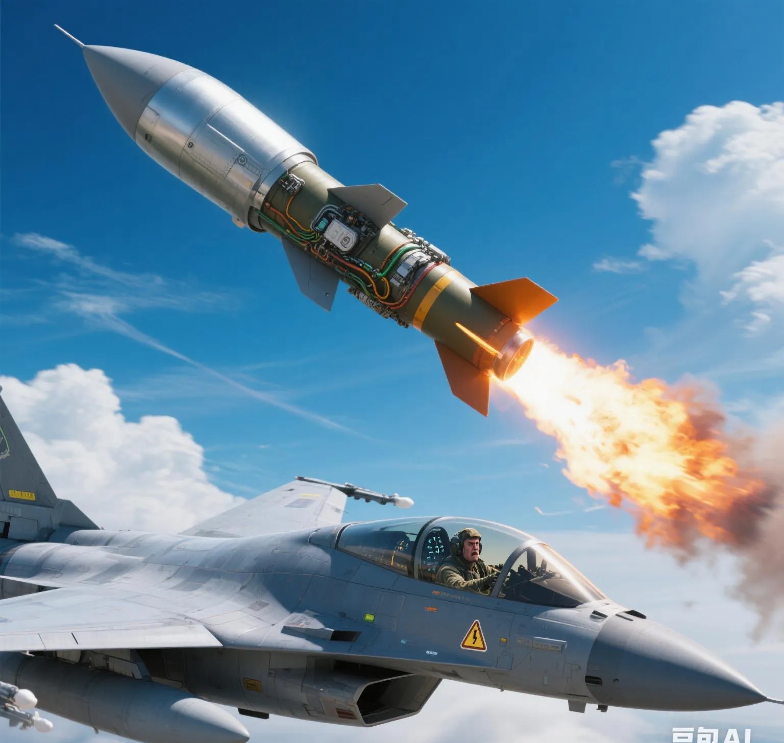 战斗机被导弹锁定,貌似只能等待被击落,为何不在知晓的情况下,也发射1