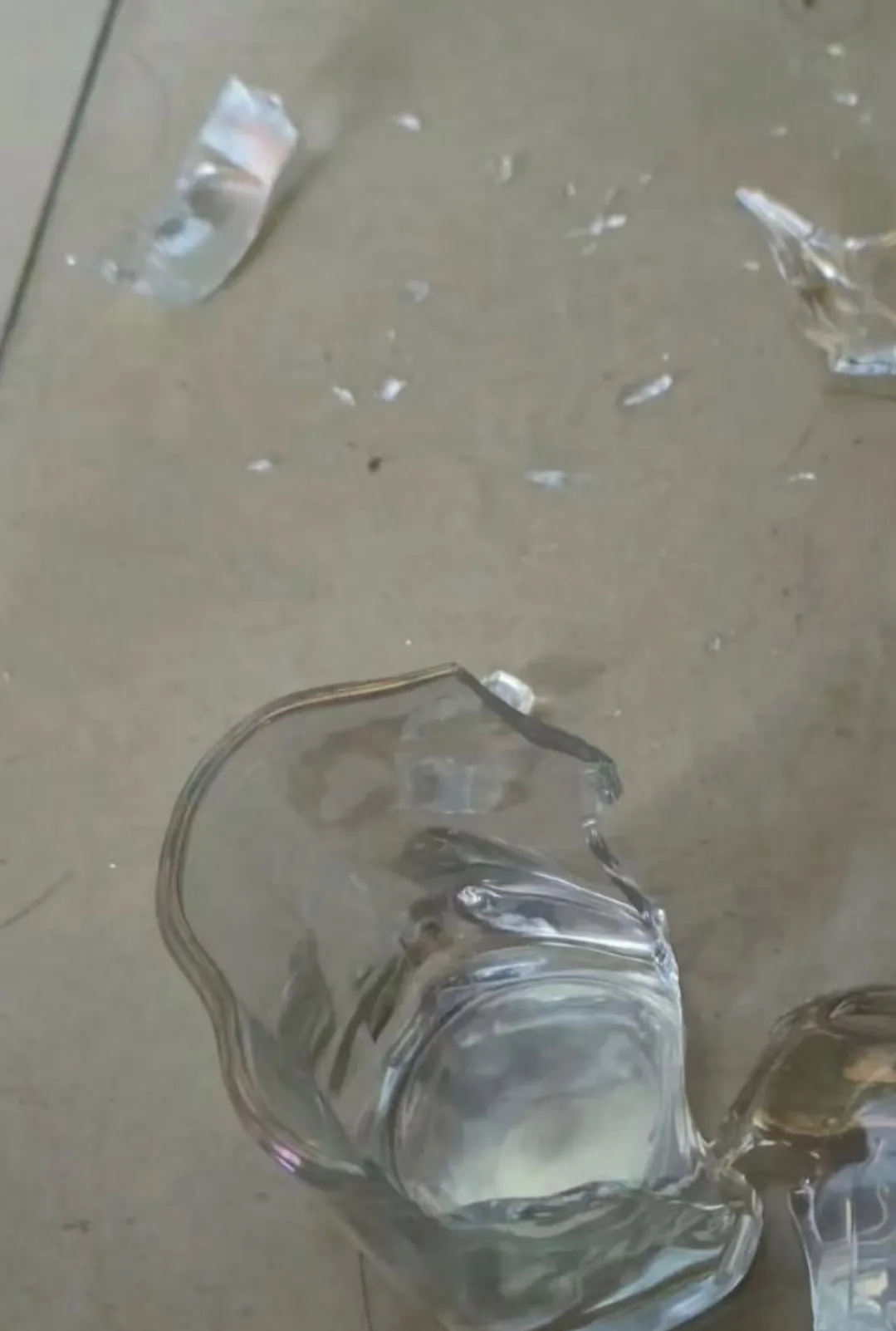 满地都是碎玻璃,杯子盘子摔得稀烂,沙发垫子被掀得乱七八糟,连墙上的