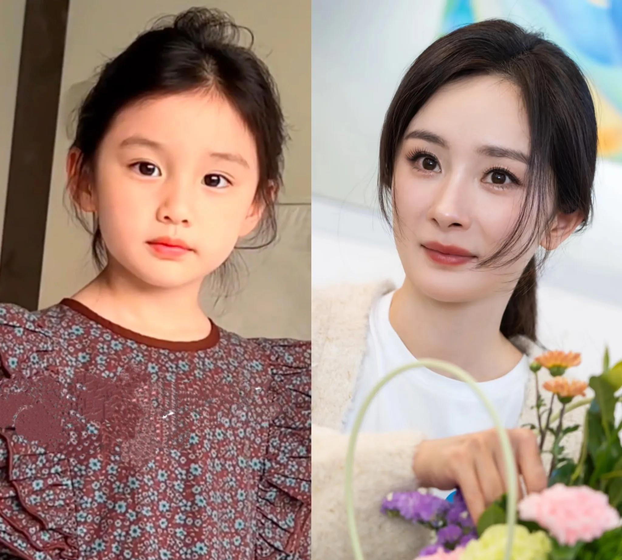 杨幂的女儿小糯米,长得跟妈妈像是一个模子刻出来的