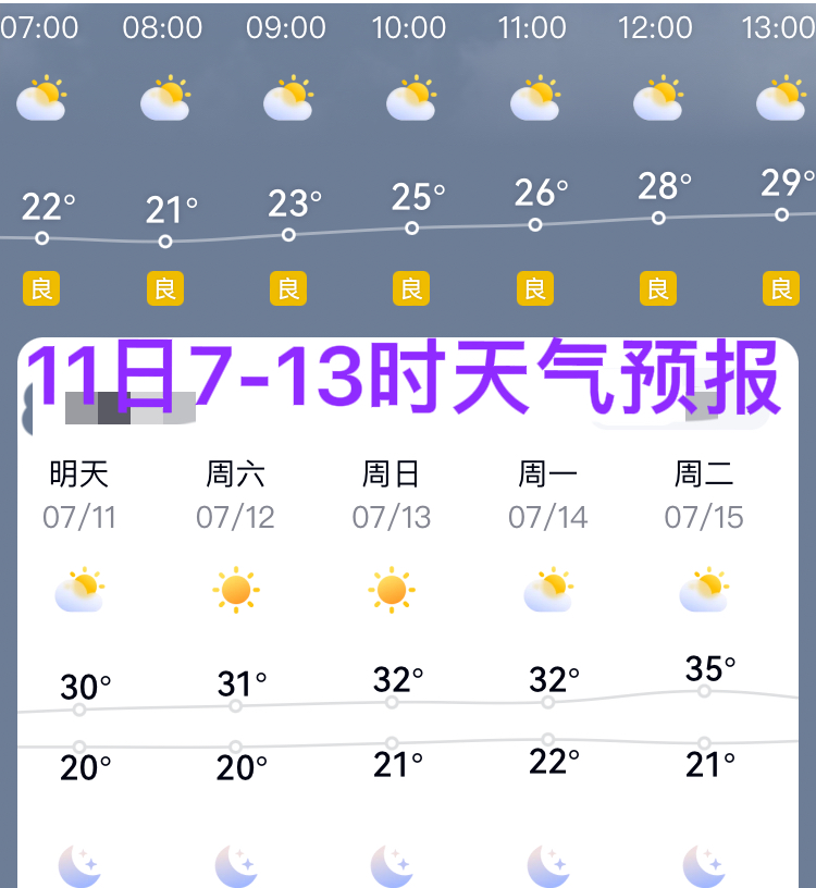 周五的天气