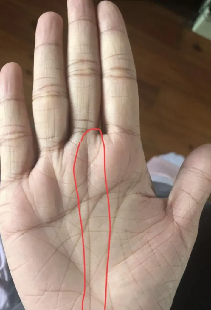 其实,只有少数人有这种手纹