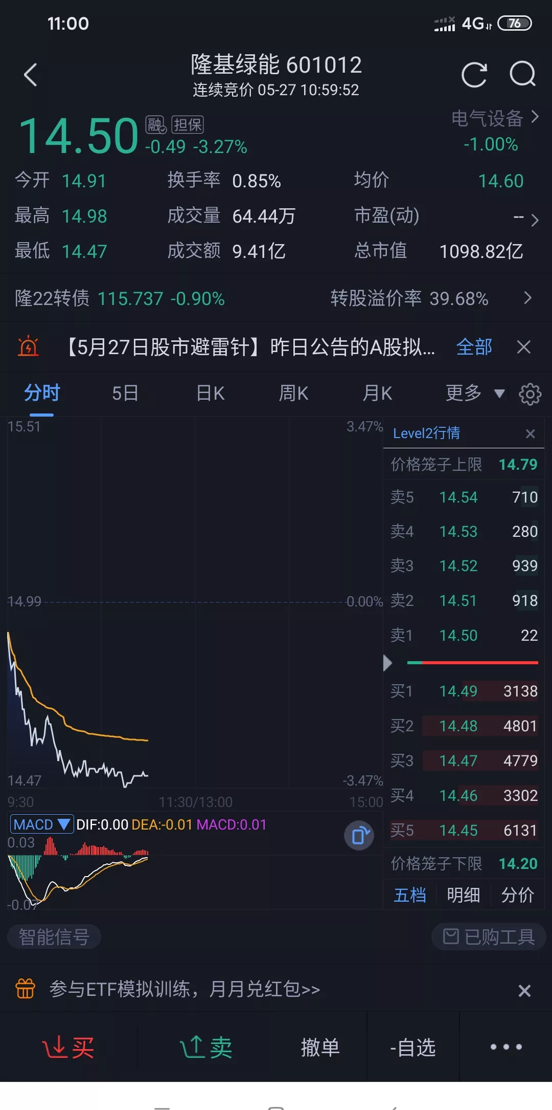 隆基股份股票行情分析的简单介绍