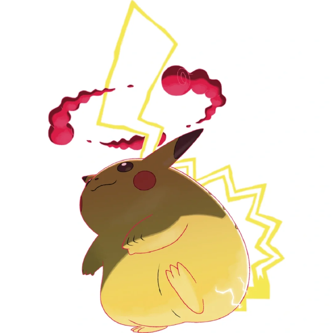 宝可梦图鉴0025:皮卡丘(超极巨化) 0025:皮卡丘