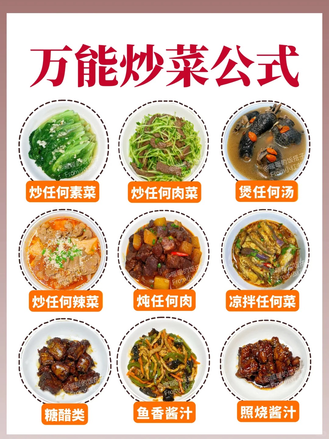 万能炒菜口诀来啦!3分钟学会