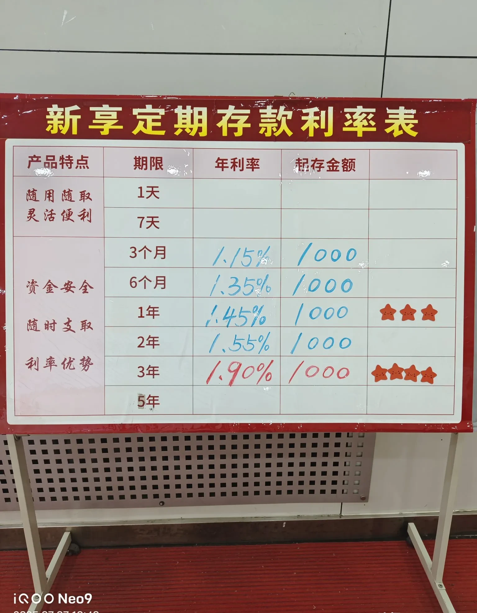 工商银行那张存单,去年存的时候,一年定期好歹还有1