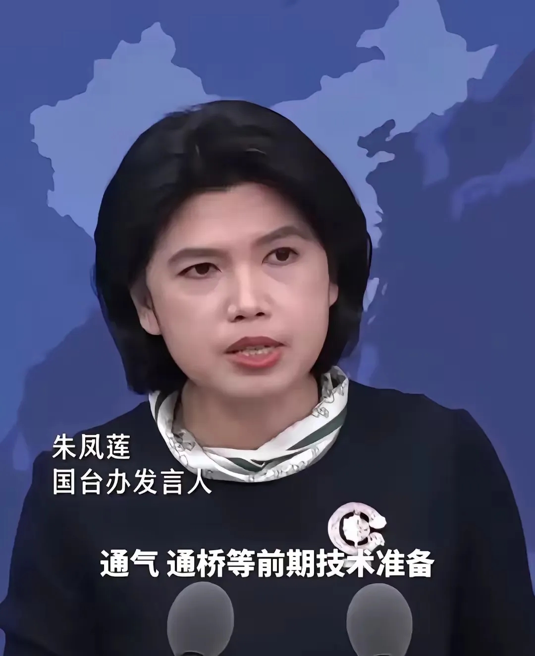 发言人朱凤莲丢出重磅:福建沿海和金门通电,通气,通桥的前期技术验证
