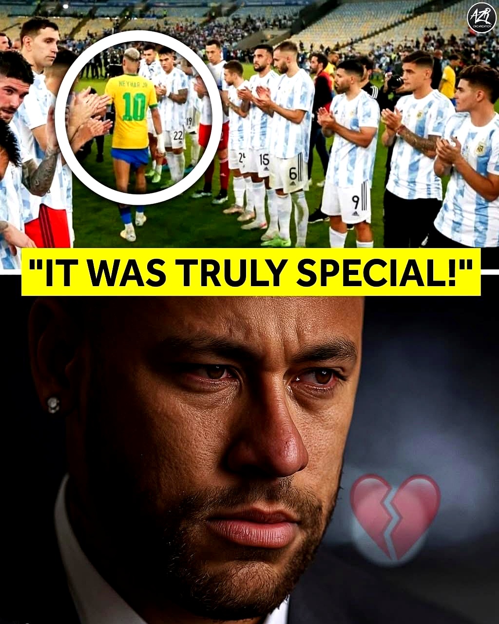 2021年美洲杯决赛第67分钟,内马尔带球突入禁区时被奥塔门迪放倒