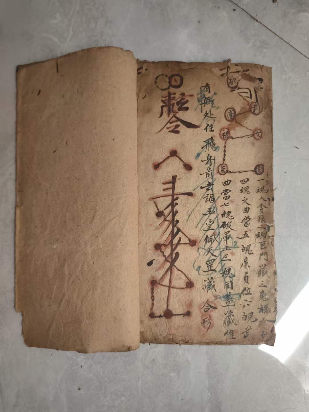 古籍分享——道法治病符本《治邪断路催生符本》古籍善本古籍古书