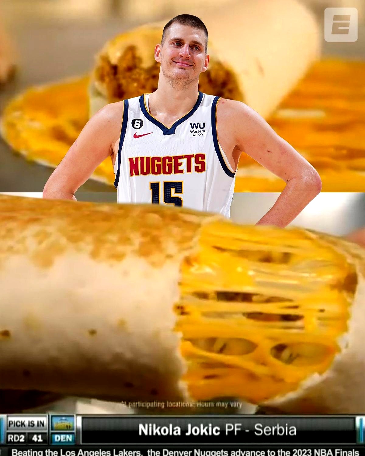 nba历史上最强的二轮秀尼古拉·约基奇和taco卷饼也终于和解