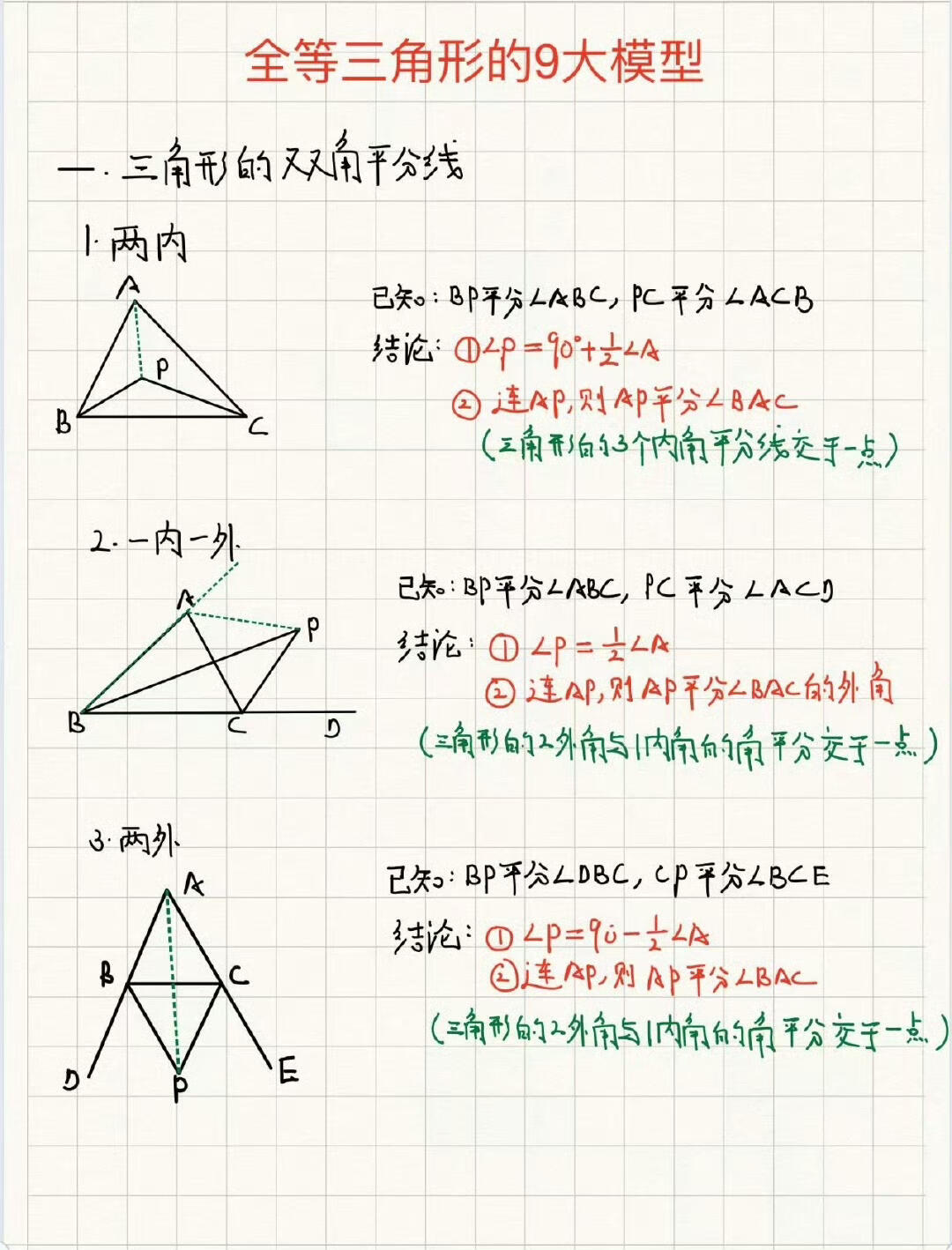 全等三角形平移模型图片