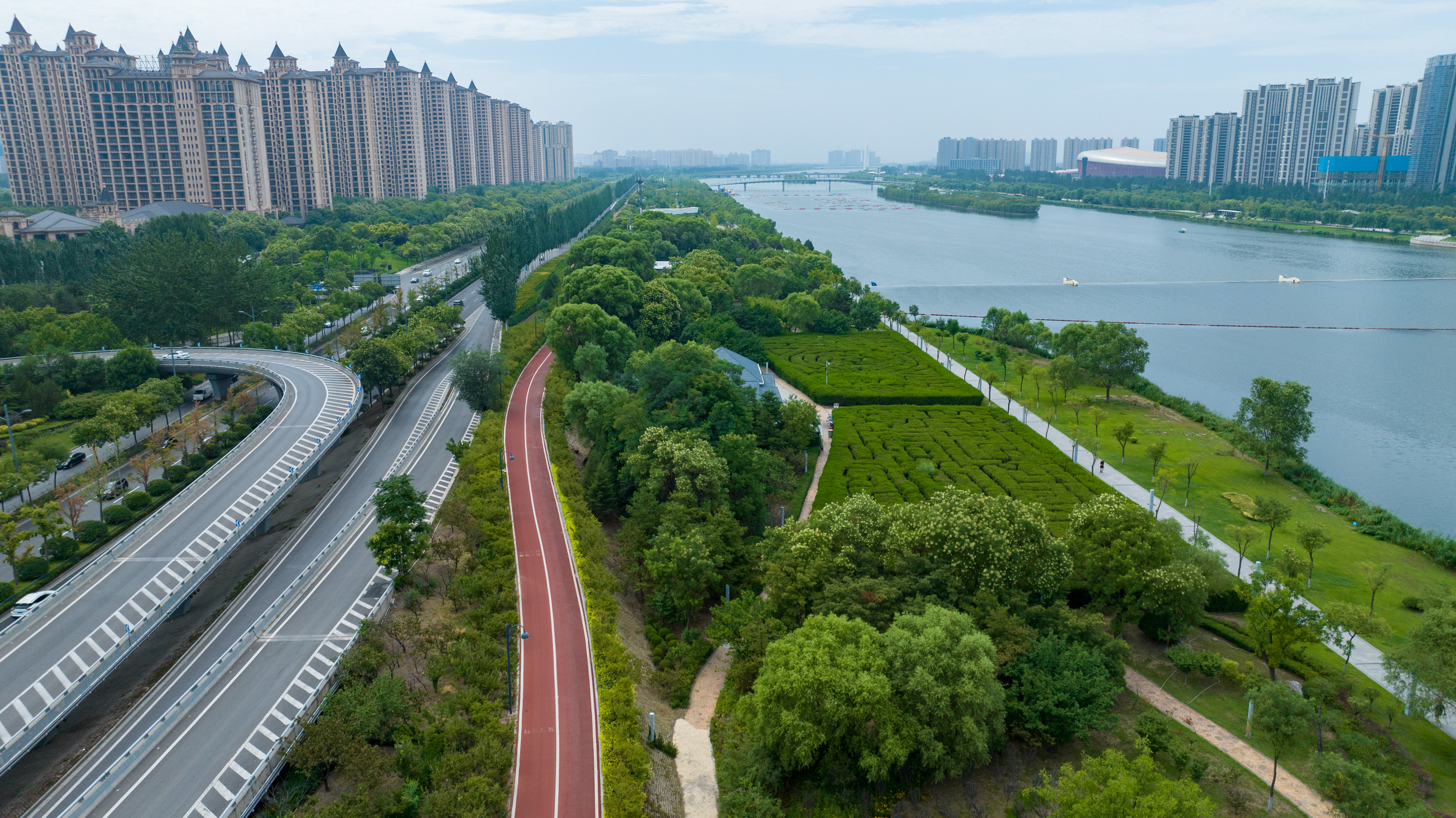 汾河谷地城市图片