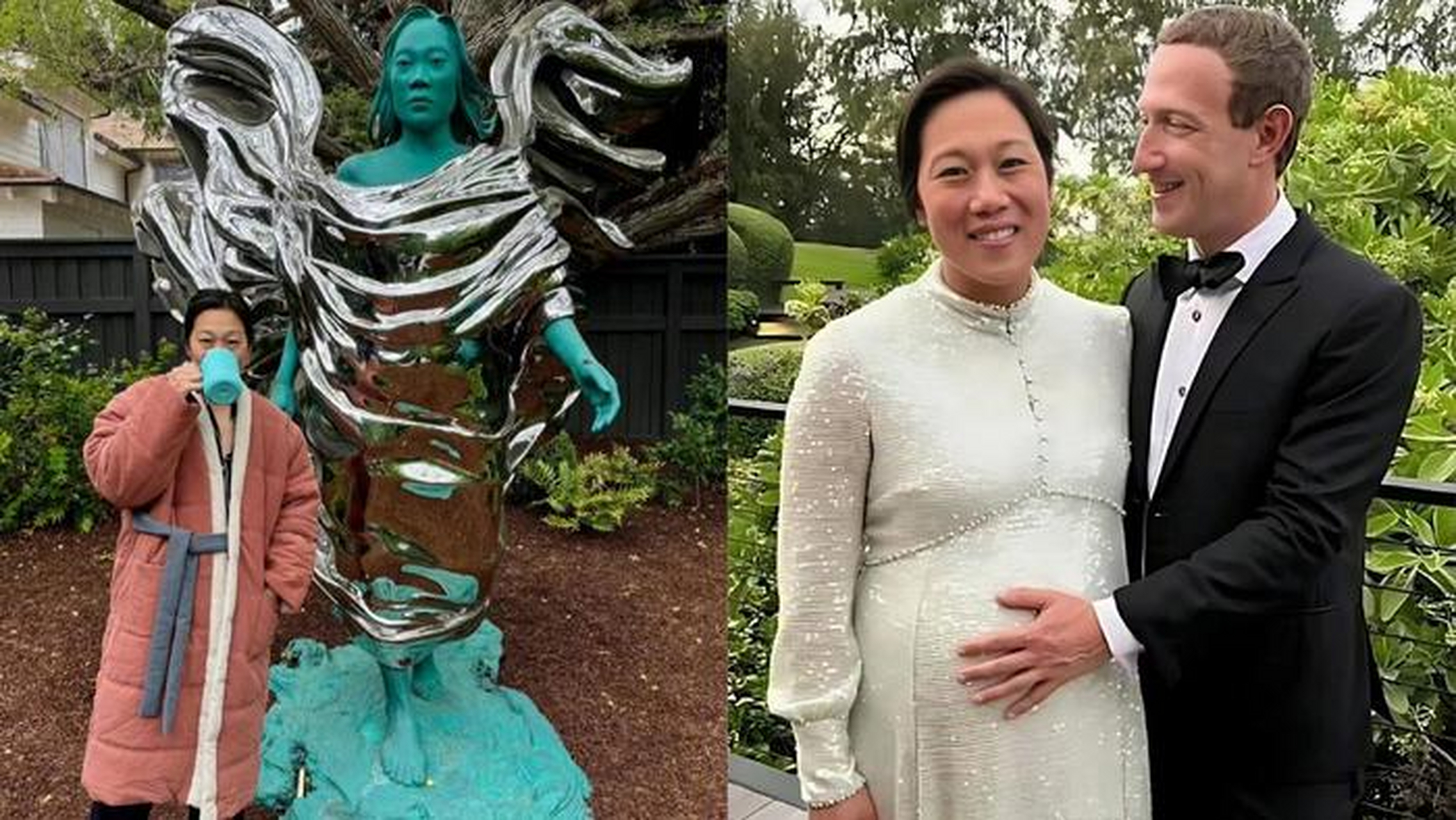 爱意满满!扎克伯格为妻子立雕像