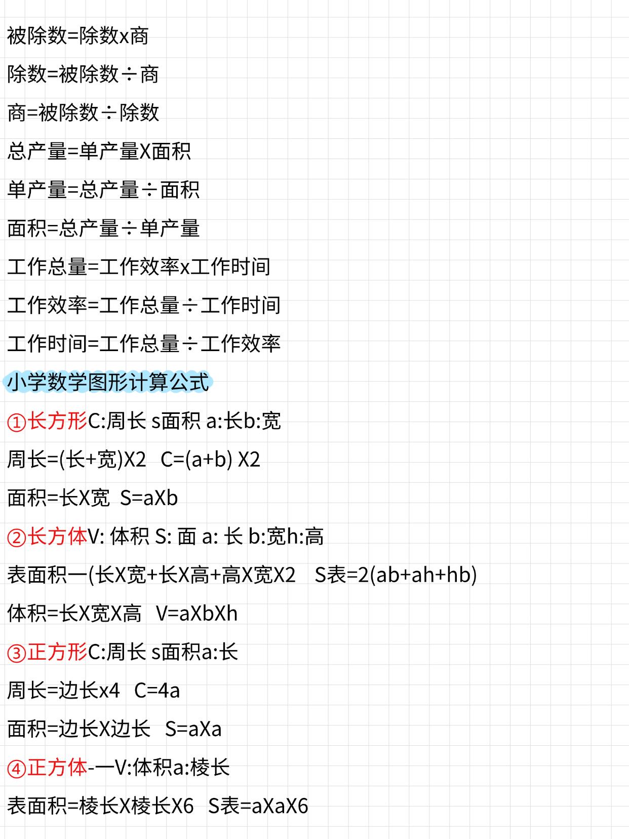 六年级数学升学必备公式(六年级数学升学试卷熊猫办公)