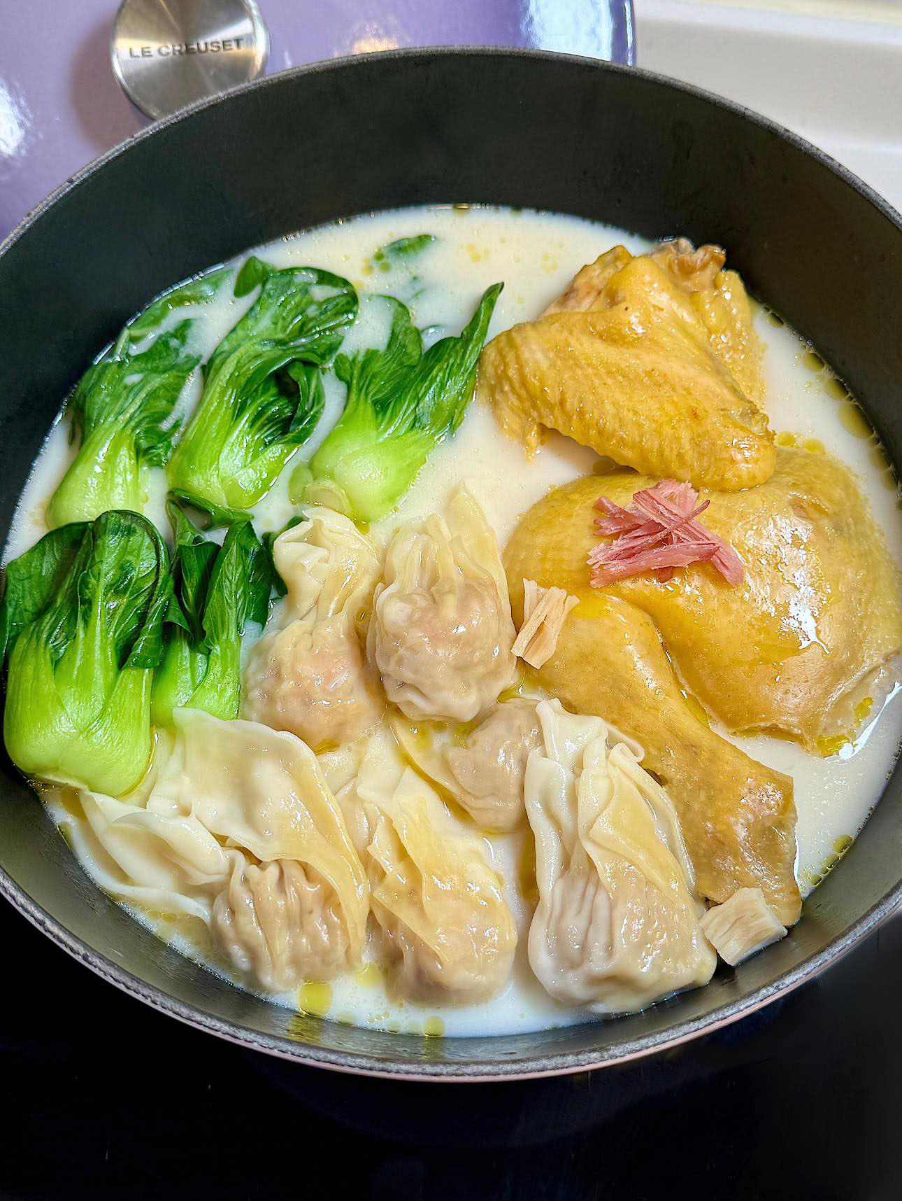 简易云吞鸡一煲过好方便有肉有菜又有汤