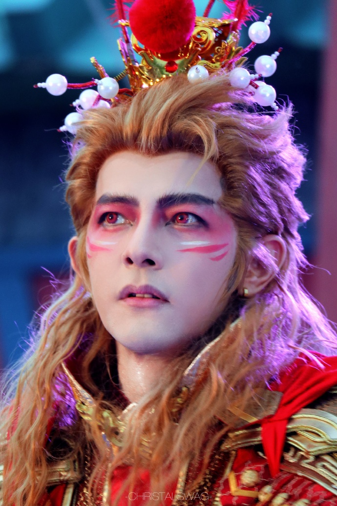 汪东城cos的齐天大圣 真的是"美猴王" 作为coser的大东,信念感真的好