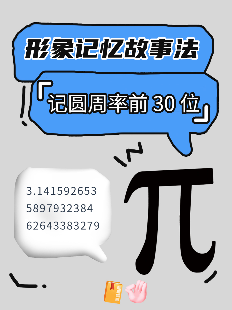 1分钟教你轻松巧记圆周率前30位 #提高记忆力# #圆周率