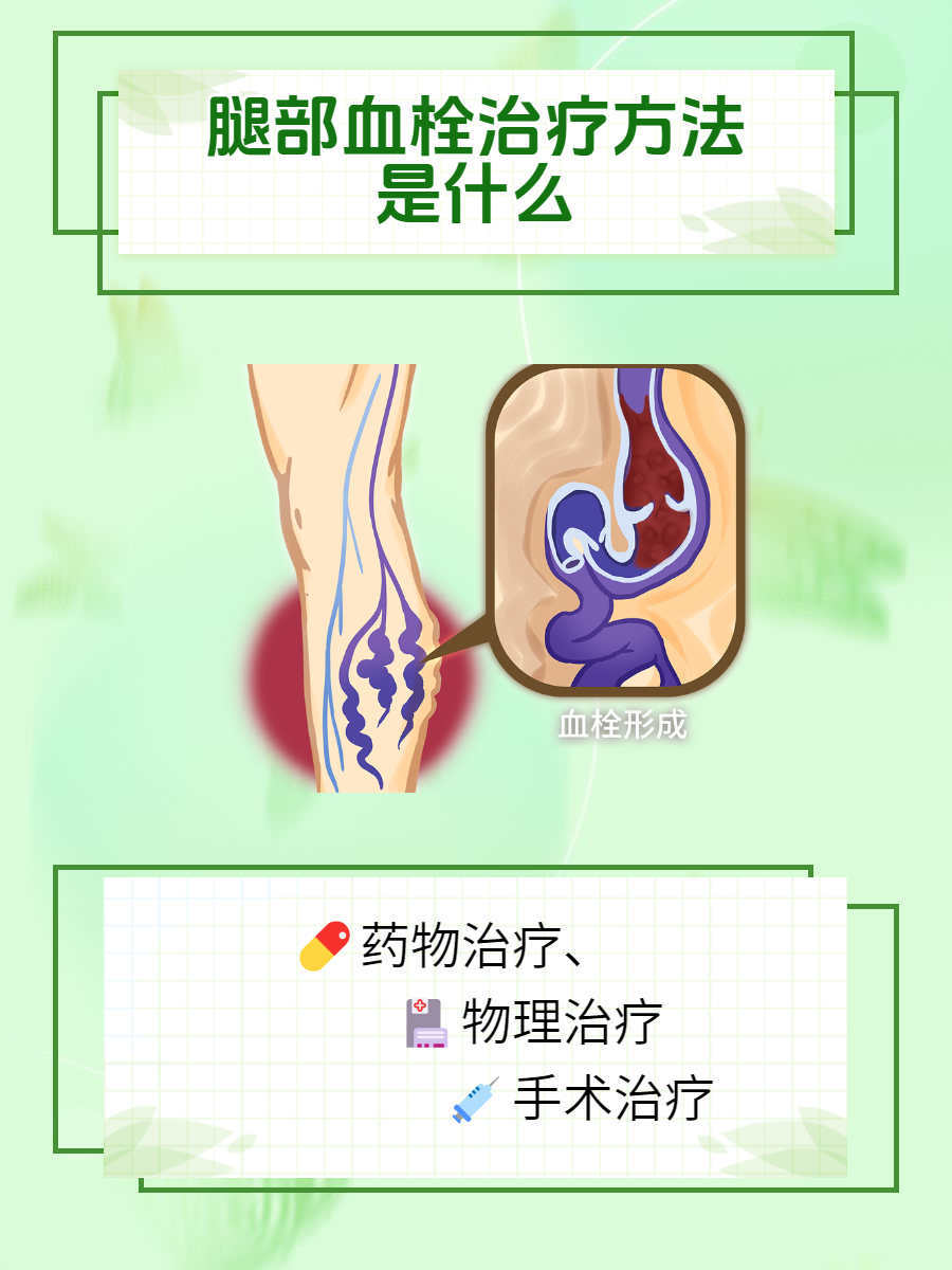 建议收藏腿部血栓治疗方法是什么?