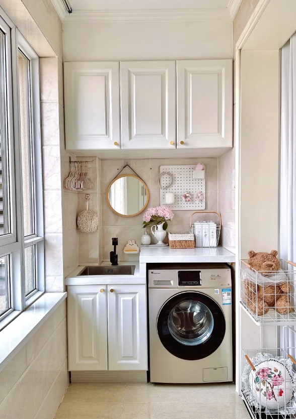 欧派家居:2米宽小阳台这样设计,简直太实用了!