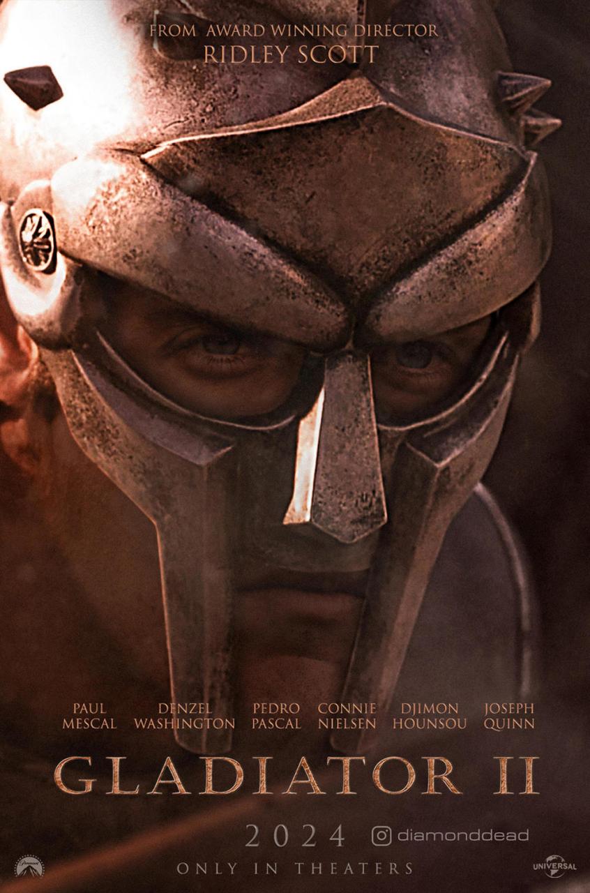 而将在今年11月22日上映的续作《角斗士2》,虽然连预告片都还没有发布