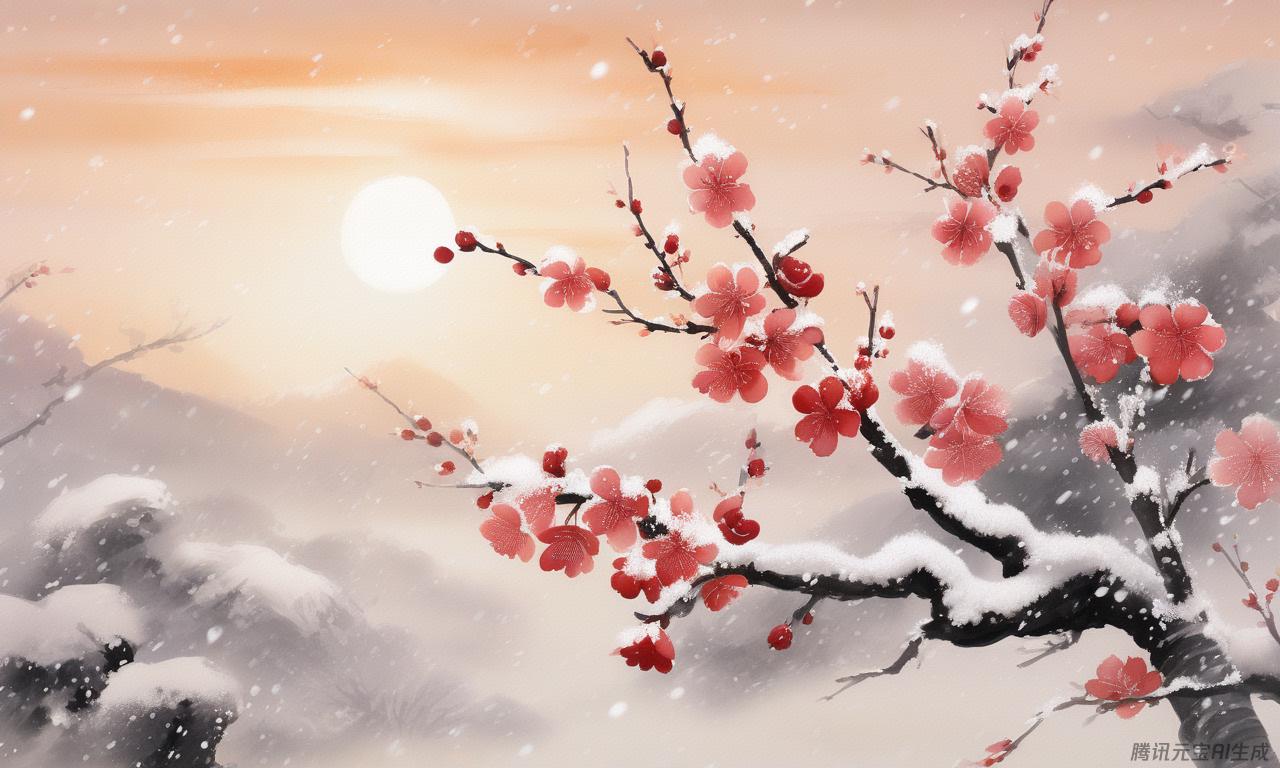 卢钺《雪梅》 有梅无雪不精神,有雪无诗俗了人