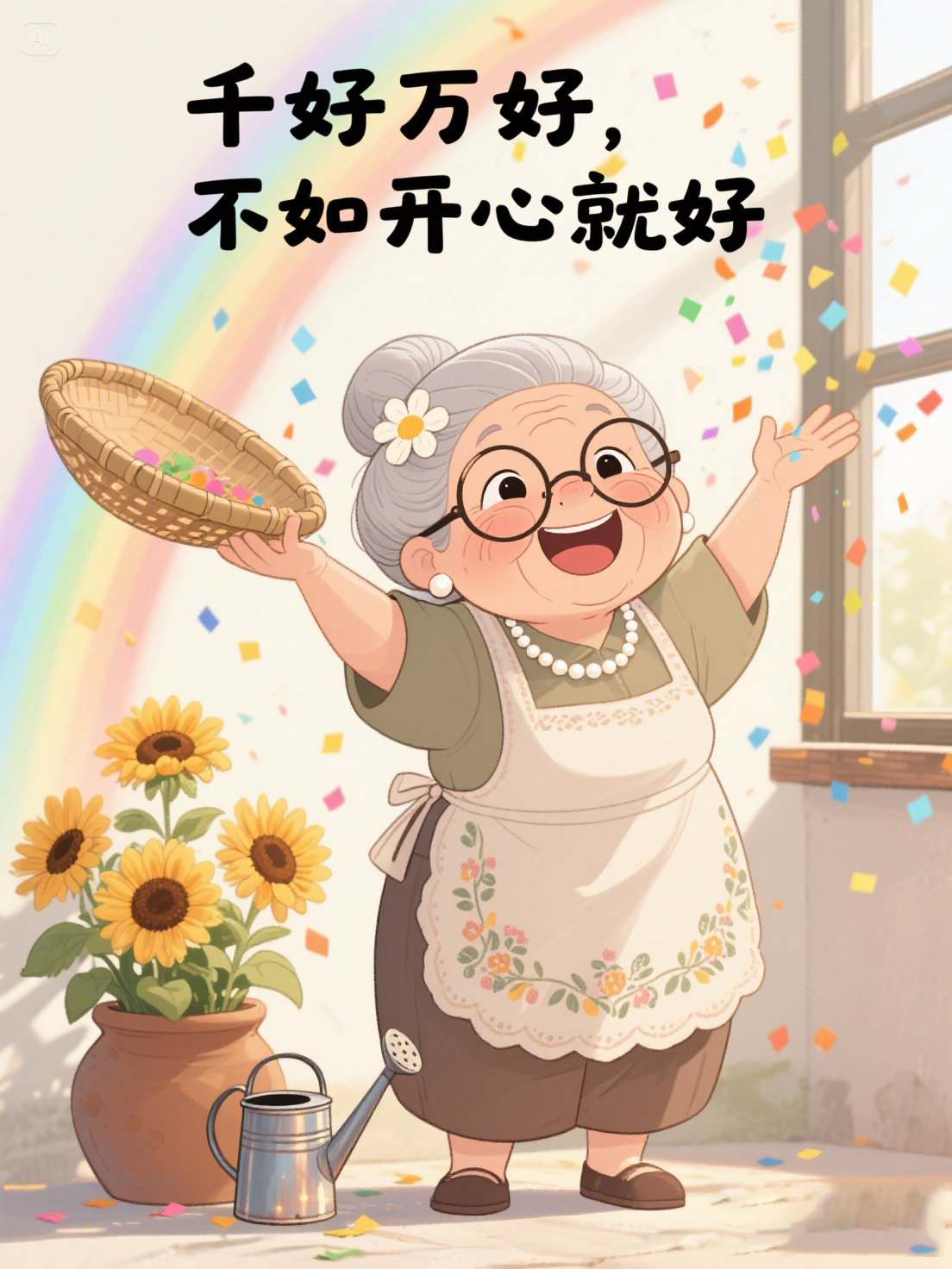 千好万好,不如开心就好, 爱自己才是一切好运的开始, 祝我们,爱财爱己