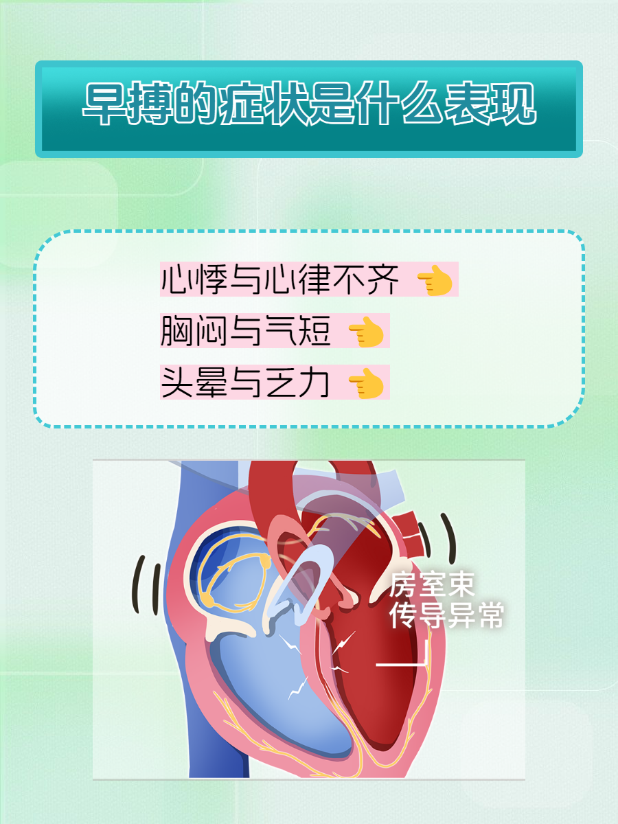 警惕这些表现  在心脏的跳动乐章中,早搏如同一个不和谐的音符,悄然