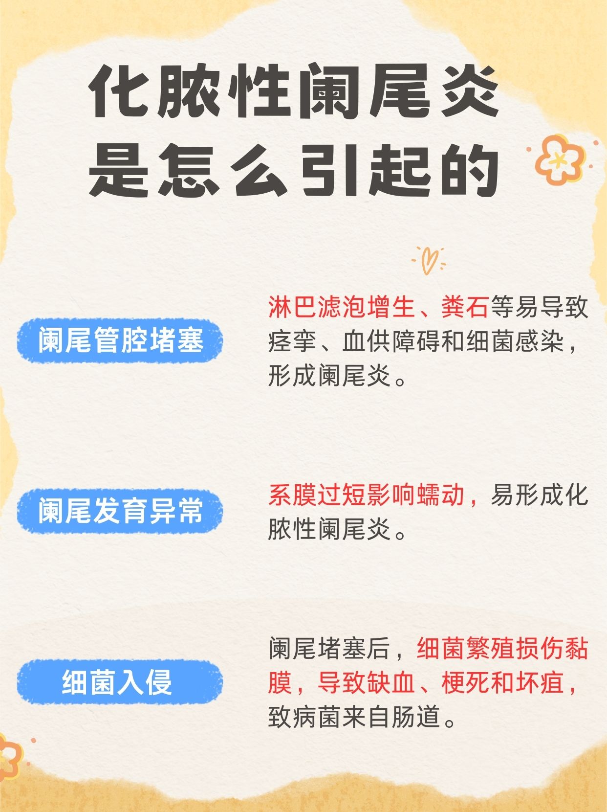 阑尾炎化脓了有危险吗 				 阑尾炎化脓是有危险的