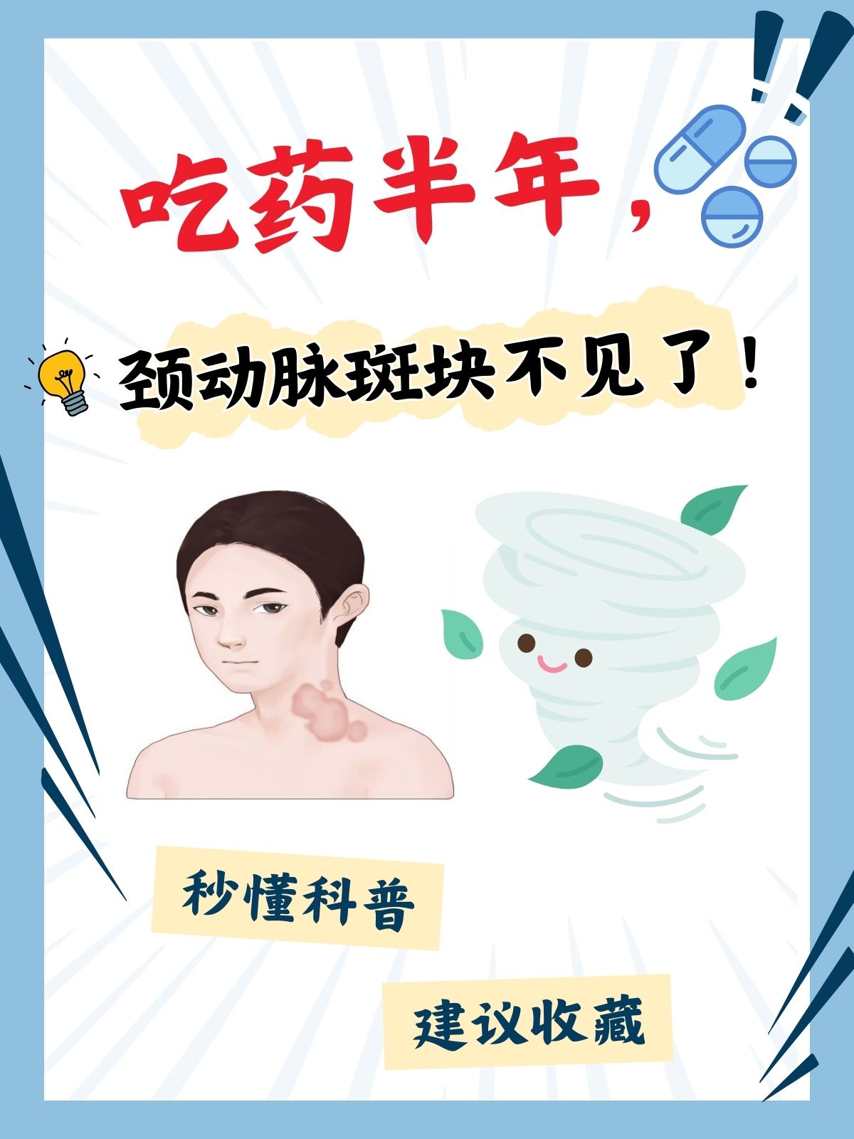 阿托伐他汀能变小么颈动脉斑块健康管理宣传海报糖尿病人颈动脉斑块能