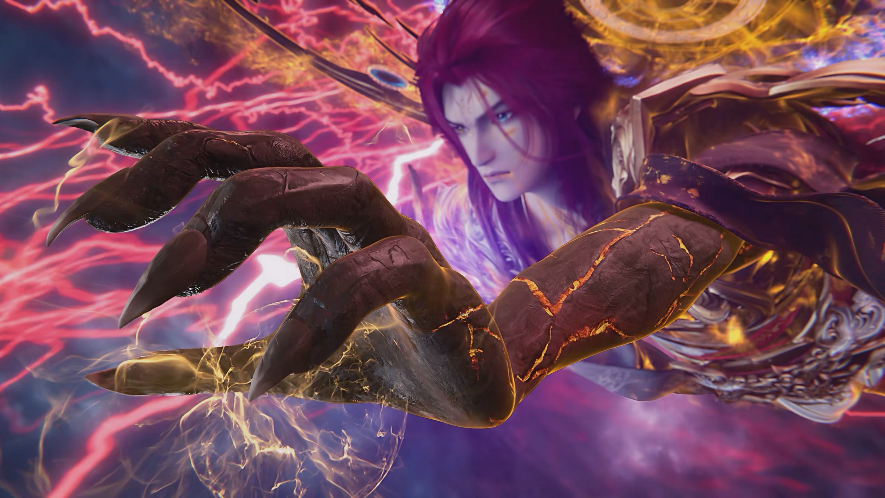 外貌:一个拥有齐脚长发,身高一丈的身影,左眼如月