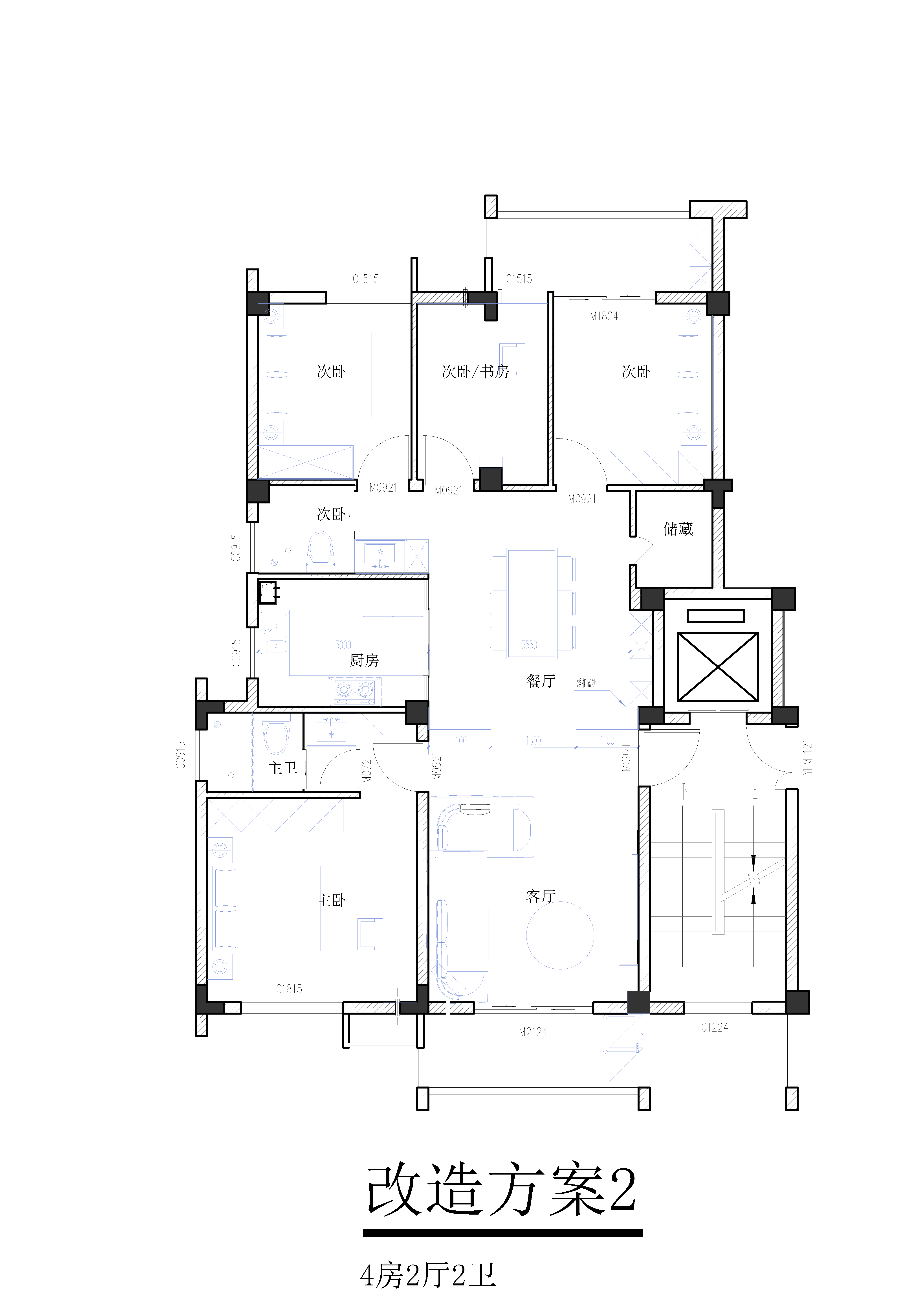 皖西南某县城一个滞销楼盘的#户型优化# 设计 方案, 欢迎在评论区留言