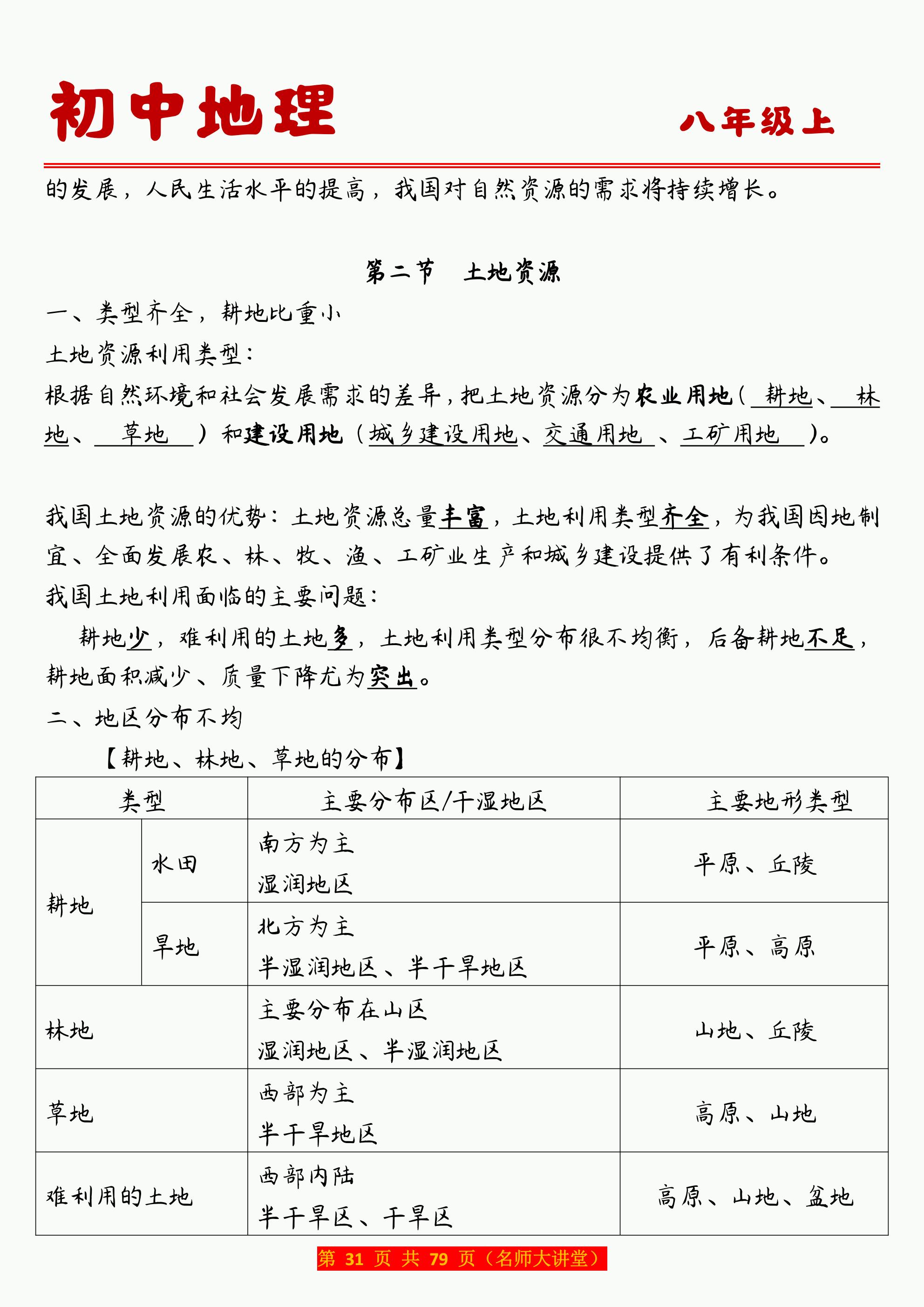 
八上地理能力提升  第2张