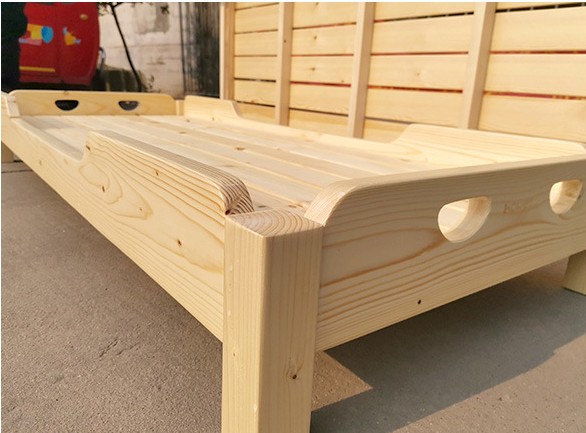 幼儿园卧室床,儿童午睡床,幼儿园重叠床,杉木材质,尺寸138*58*15cm